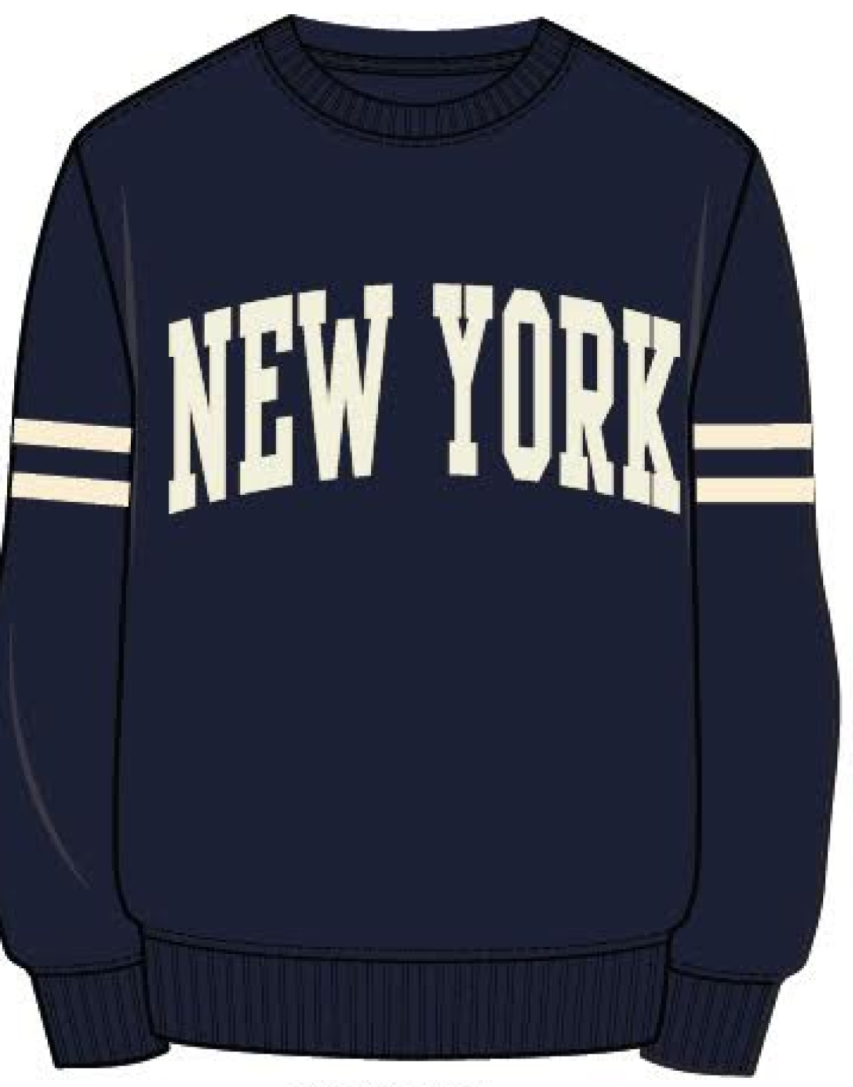 New York Crew Neck Sweatshirt