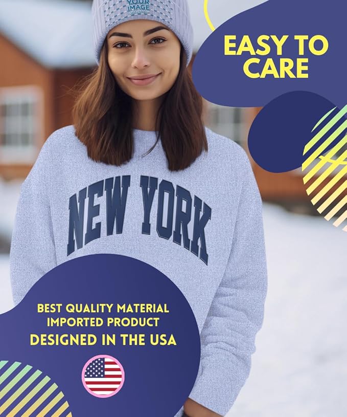 New York Crew Neck Sweatshirt