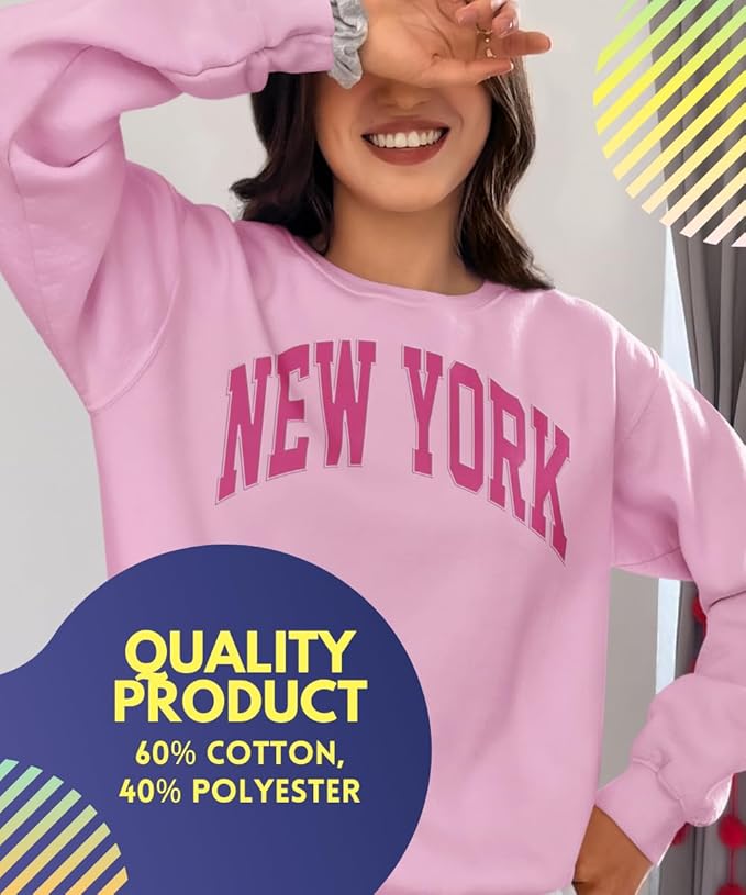 New York Crew Neck Sweatshirt