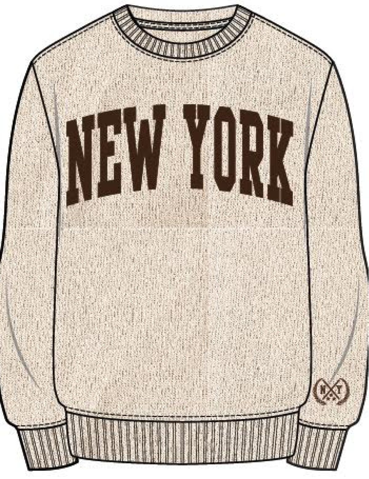 New York Crew Neck Sweatshirt